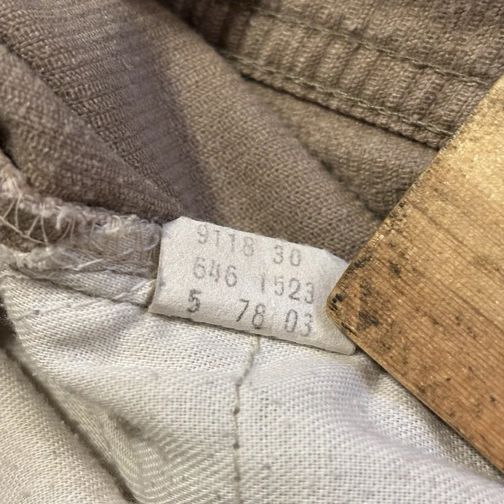 VTG 1978 Levi's 646 Corduroy Pants *28x32 Bell Bottom Flare White Tab Faded 70s